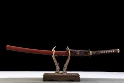 Crimson Gold Edge - Katana Forjata Manual din High Carbon Steel