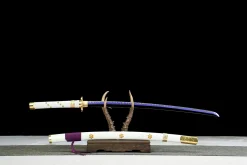 Alternative view of White Celestial - Katana Forjata Manual din Oțel carbon 1045