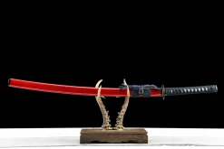 Crimson Edge - Katana Forjata Manual din Oțel carbon 1065