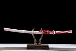 Crimson Tide - Katana Forjata Manual din Oțel carbon 1065