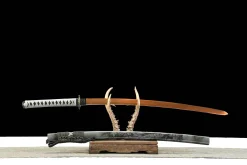 Alternative view of Gilded Inferno - Katana Forjata Manual din Oțel carbon 1065