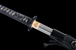 Ultima Lumină a Ginkgo - Katana Forjata Manual din Oțel carbon 1065