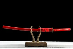 Vermilion Edge - Katana Forjata Manual din Oțel carbon 1065