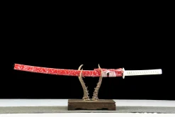 Wrathful Flame - Katana Forjata Manual din Oțel carbon 1065