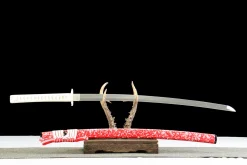 Alternative view of Wrathful Flame - Katana Forjata Manual din Oțel carbon 1065