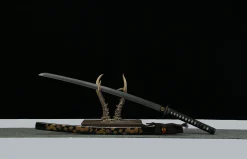 Alternative view of Blossom Moon - Katana Forjata Manual din Oțel damasc