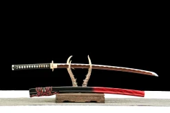 Brocade Sun - Katana Forjata Manual din Oțel damasc