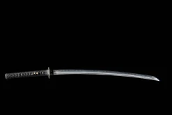 Alternative view of Suveranul Nopții Negre - Katana Forjata Manual din Oțel damasc călit în lut