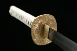 Alternative view of Crimson Gale - Katana Forjata Manual din Oțel damasc