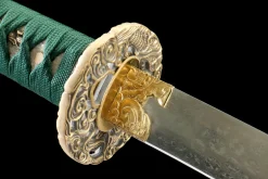 Alternative view of Dark Blaze - Katana Forjata Manual din Oțel damasc