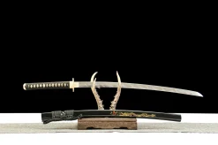 Alternative view of Dragon Amber - Katana Forjata Manual din Oțel damasc