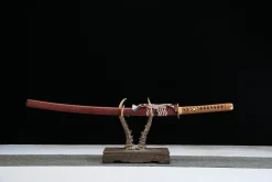 Flame Edge - Katana Forjata Manual din Oțel damasc