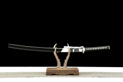 Frost Flower - Katana Forjata Manual din Oțel damasc