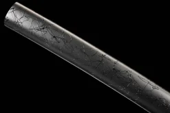 Night Ember Star Fall - Katana Forjata Manual din Oțel damasc