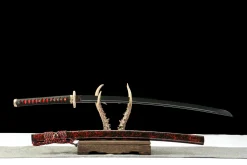 Alternative view of Purgatory Vein - Katana Forjata Manual din Oțel damasc