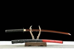 Tsukuyomi - Katana Forjata Manual din Oțel damasc
