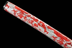 Crimson Flame Cloud Cleave - Katana Forjata Manual din Oțel T10
