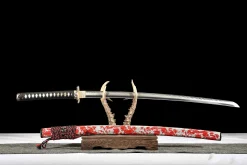 Alternative view of Crimson Flame Cloud Cleave - Katana Forjata Manual din Oțel T10