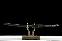 Dark Gleam Slash - Katana Forjata Manual din Oțel T10