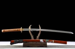 Alternative view of Scarlet Cherry Moon - Katana Forjata Manual din Oțel T10