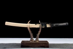 Alternative view of Solz Fără Tăiș - Wakizashi Forjata Manual din Oțel carbon 1065