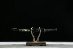 Golden Kirin - Wakizashi Forjata Manual din Oțel forjat manual