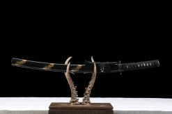 Golden Plume - Wakizashi Forjata Manual din Oțel T10
